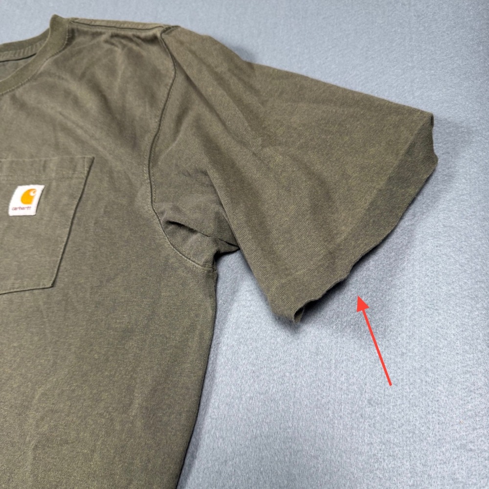 Carhartt K87 Pocket T-Shirt Mens XL Green Original Fit Short Sleeve Work Tee‎ - Picture 7 of 12